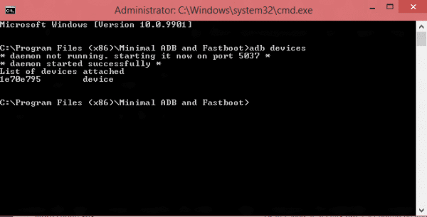 Minimal ADB and Fastboot Windows