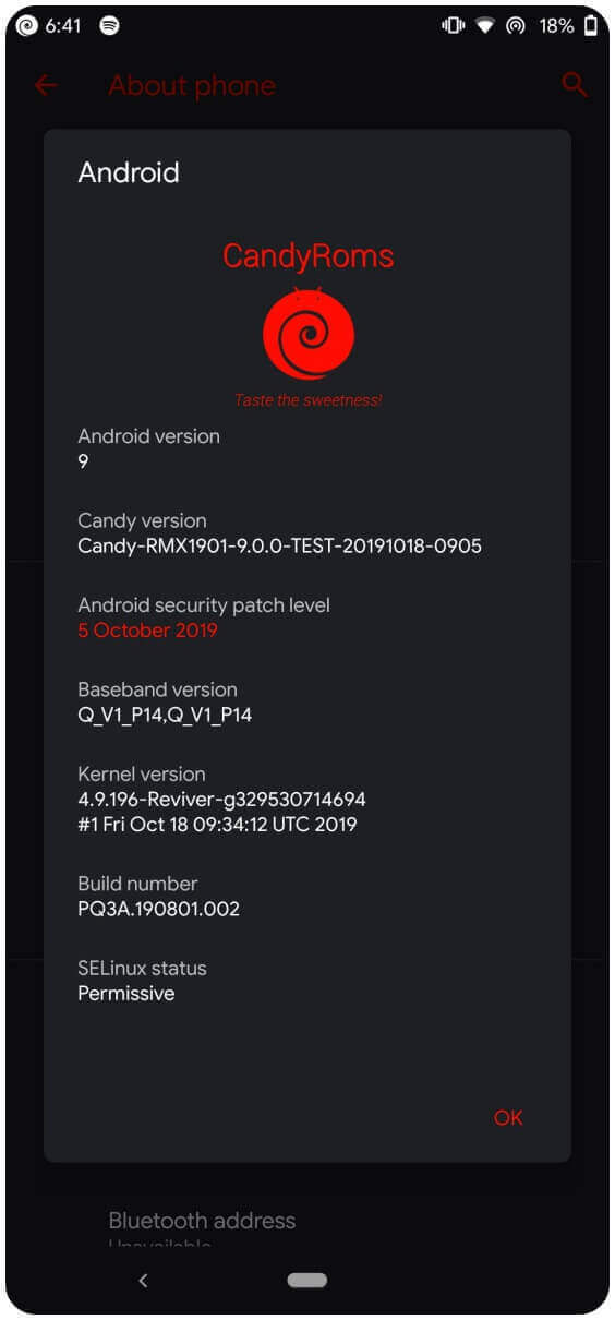 Realme X Candy ROM
