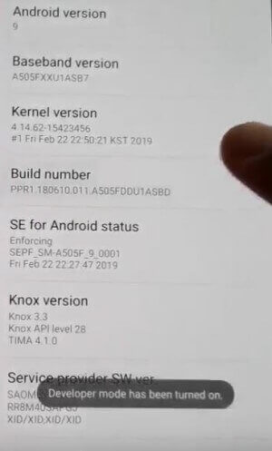 Unlock bootloader of Samsung Galaxy A70