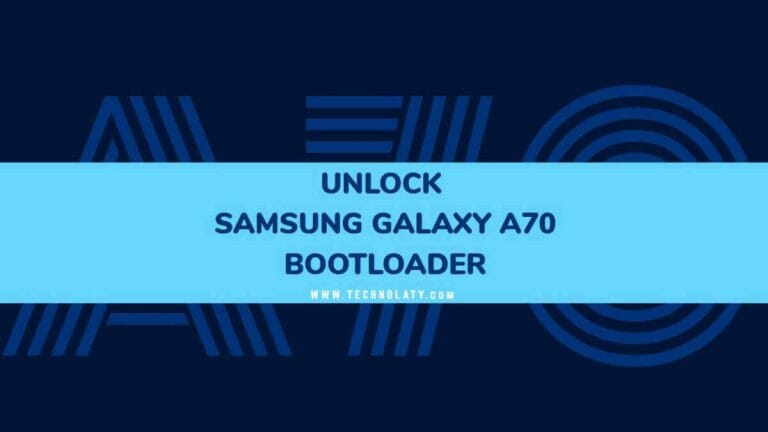 Samsung Galaxy A70 Bootloader Unlocking Guide