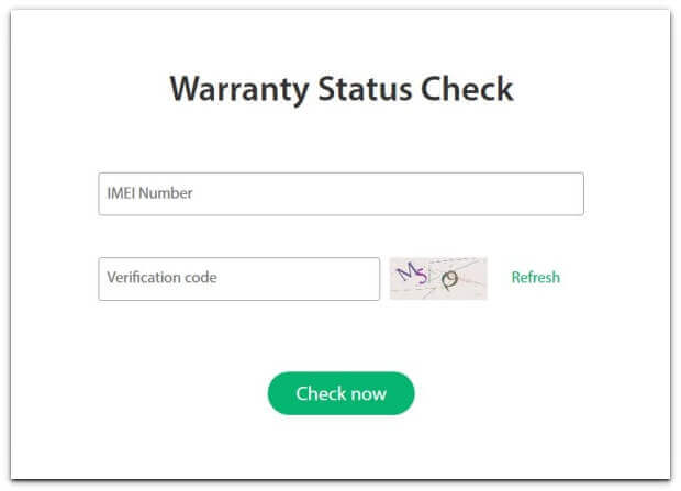 Oppo Warranty Check