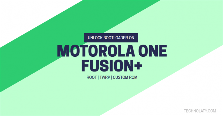 Motorola One Fusion Bootloader Unlocking Guide