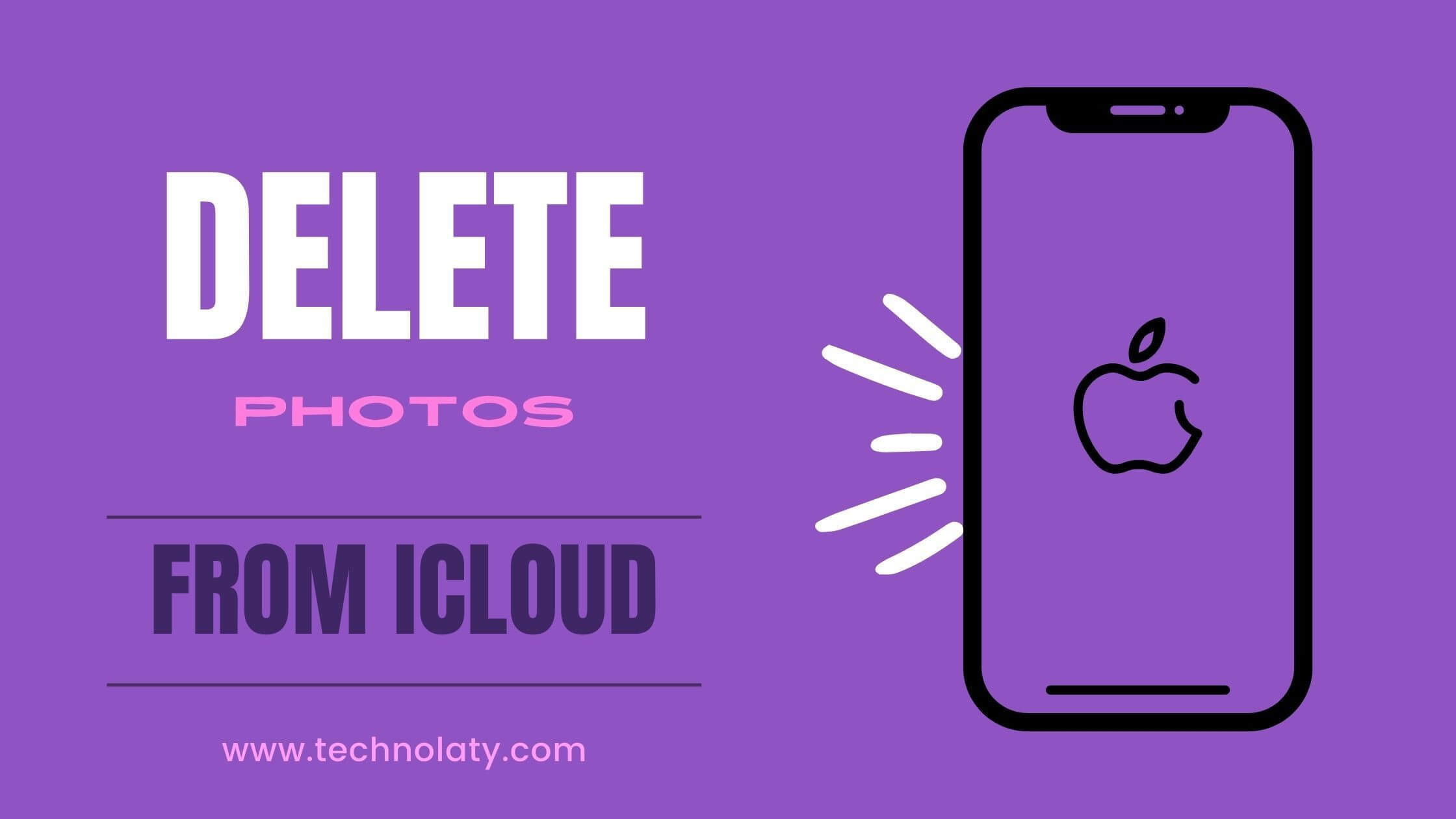 Delete photos from icloud at once