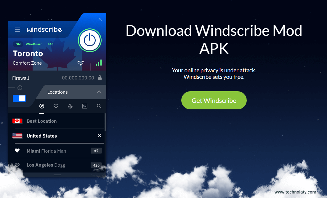 Windscribe VPN MOD APK