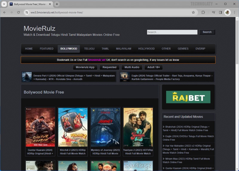 site for online hindi movies