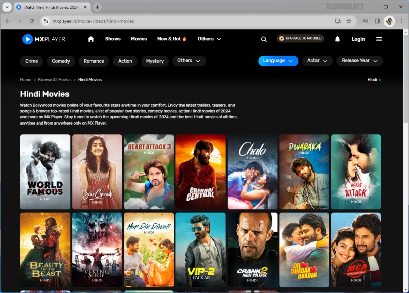 website for hindi movies