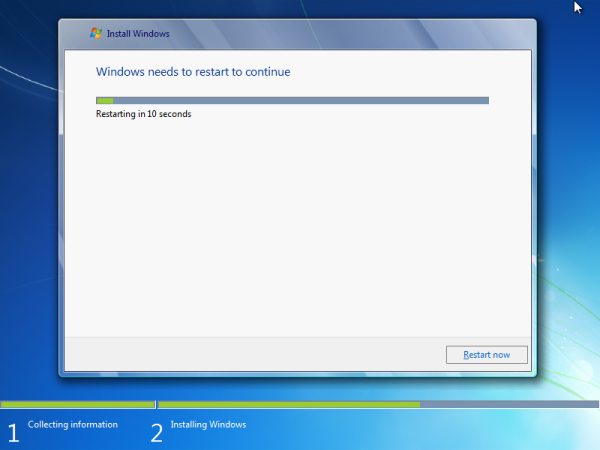 Windows 7 ISO Installation Complete